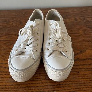 Platform Leather Converse